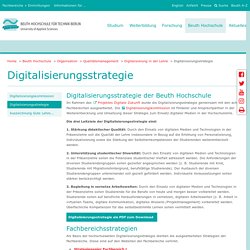Digitalisierungsstrategie: Beuth Hochschule für Technik Berlin