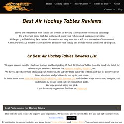 Best Air Hockey Tables Reviews