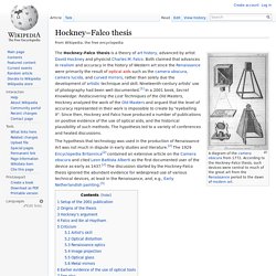 Hockney-Falco thesis
