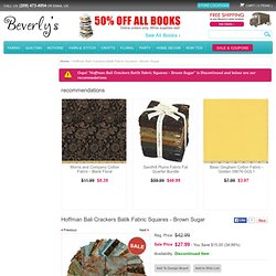 Hoffman Bali Crackers Batik Fabric Squares - Brown Sugar : Beverlys.com