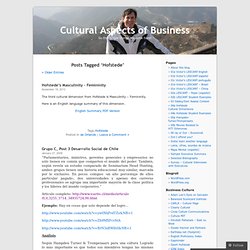 Hofstede « Cultural Aspects of Business