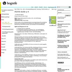 DLS för skolår 4–6 - Hogrefe Psykologiförlaget