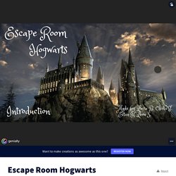 Escape Room Hogwarts by luciabasili2 on Genially