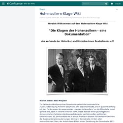 Hohenzollern-Klage-Wiki - Verband der Historiker und Historikerinnen Deutschlands e.V. (VHD) - Wiki der HHU