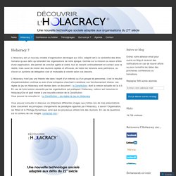 Découvrir l'Holacracy®