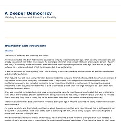 Holacracy and Sociocracy