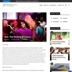 Holi -The Festival of Colours - Universe Tale