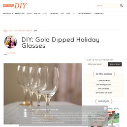 Gold Dipped Holiday Glasses