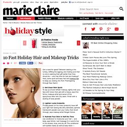 10 Fast Holiday Hair and Makeup Tricks