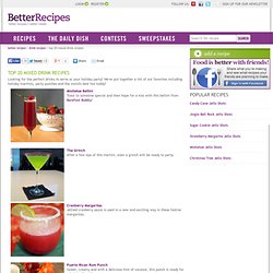 Holiday Mixed Drink Recipes – Drink Recipe Ideas for Your Holiday Party