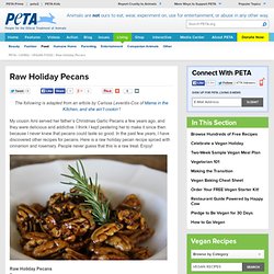 Raw Holiday Pecans