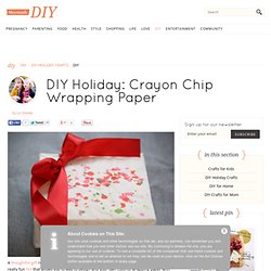 DIY Holiday: Crayon Chip Wrapping Paper