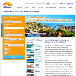 Compare cheap holidays from all the leading holiday companies - TravelSupermarket.com