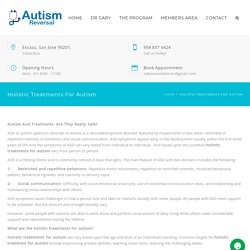 Best Holistic Treatment for Autism