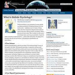 What Is Holistic Psychology? - Holistic Renewal