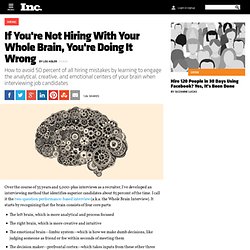 How to Hire With Your Whole Brain: A Holistic Recruiting Strategy