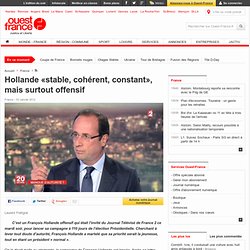 Hollande «stable, cohérent, constant», mais surtout offensif - Politique