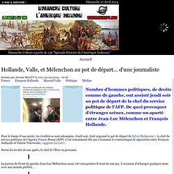 Hollande, Valls, et Mélenchon au pot de départ... d'une journaliste