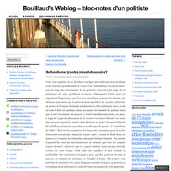 Bouillaud's Weblog – bloc-notes d'un politiste