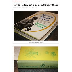 How to Hollow out a Book
