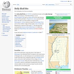 Holly Bluff Site