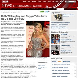 Holly Willoughby and Reggie Yates leave BBC's The Voice UK - FrontMotion Firefox
