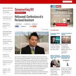 Hollywood: Confessions of a Personal Assistant – Screenwriting 101