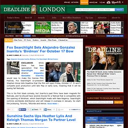 Hollywood Entertainment Breaking News - Nikki Finke on Deadline.com/london