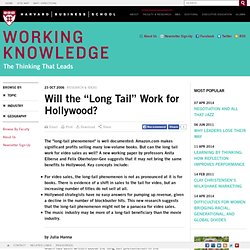 Will the "Long Tail" Work for Hollywood?