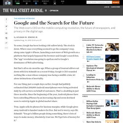 Holman W. Jenkins Jr.: Google and the Search for the Future