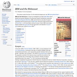 IBM and the Holocaust