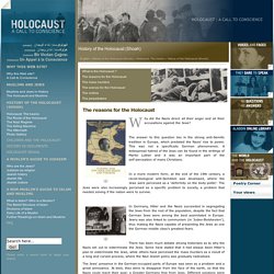 The reasons for the Holocaust