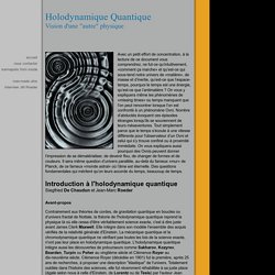 holodynamique quantique