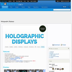 Holographic Displays