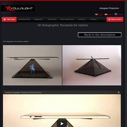 3D Holographic Pyramids for tablets