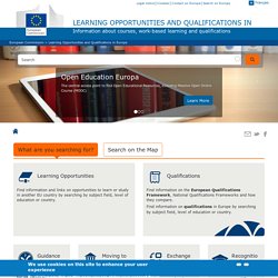 Learning Opportunities and Qualifications in Europe
