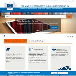 Europe Learning opportunities MOOC compris