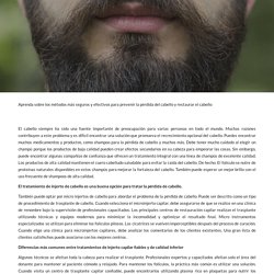 Aprenda sobre los métodos más seguros y efectivos para prevenir la pérdida del cabello y restaurar el cabello
