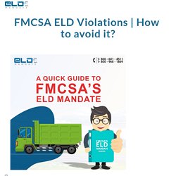 FMCSA ELD Violations