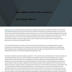 How AWS enabled the world to play Super Mario