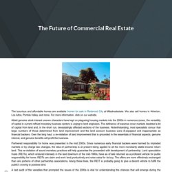 The Future of Commercial Real Estate