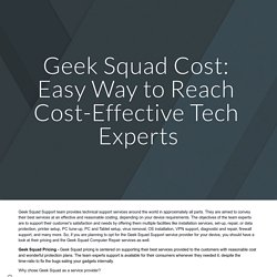 Geek Squad Cost: Easy Way to Reach Cost-Effective Tech Experts