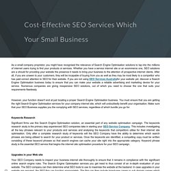 Cost-Effective SEO Services Which Your Small Business