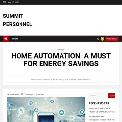 Home Automation A Must For Energy Savings