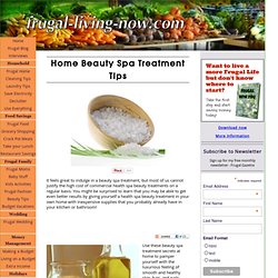 Home beauty spa treatment: Find your best beauty spa - try these easy spa beauty