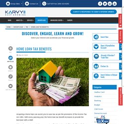 Home Loan Tax Benefits - Know the Tax Benefits of Home Loan Under Section 80C