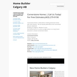 Home Builder Calgary AB