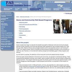 Home and Community PAS Based Programs