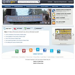 The County of Santa Clara - SCC Public Portal