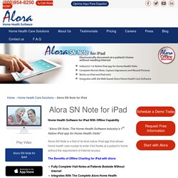 Home Health Software for iPad with Offline Capability